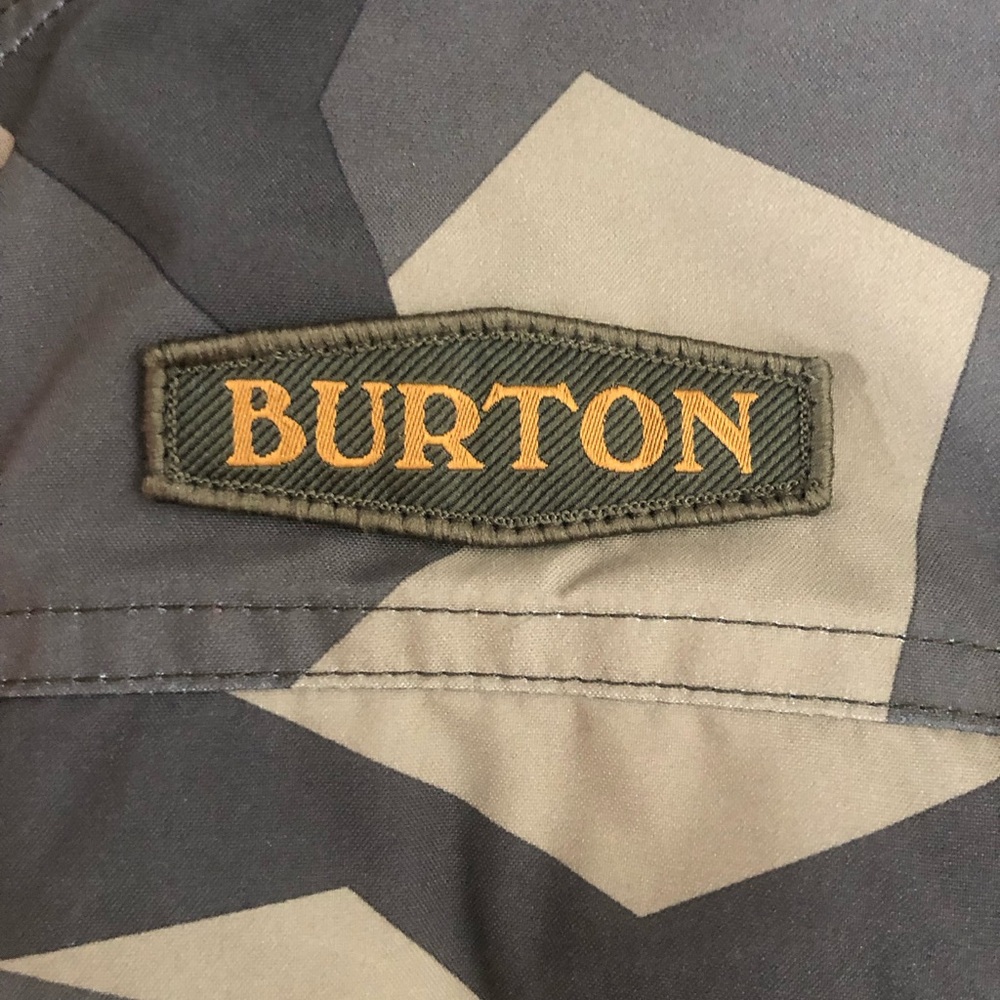 Burton Kids Camo Jacket with Orange Lining - Picture 5 of 7